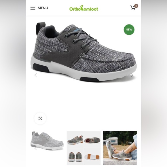 Orthocomfoot Shoes - Orthocomfoot Women's Gray Sneakers